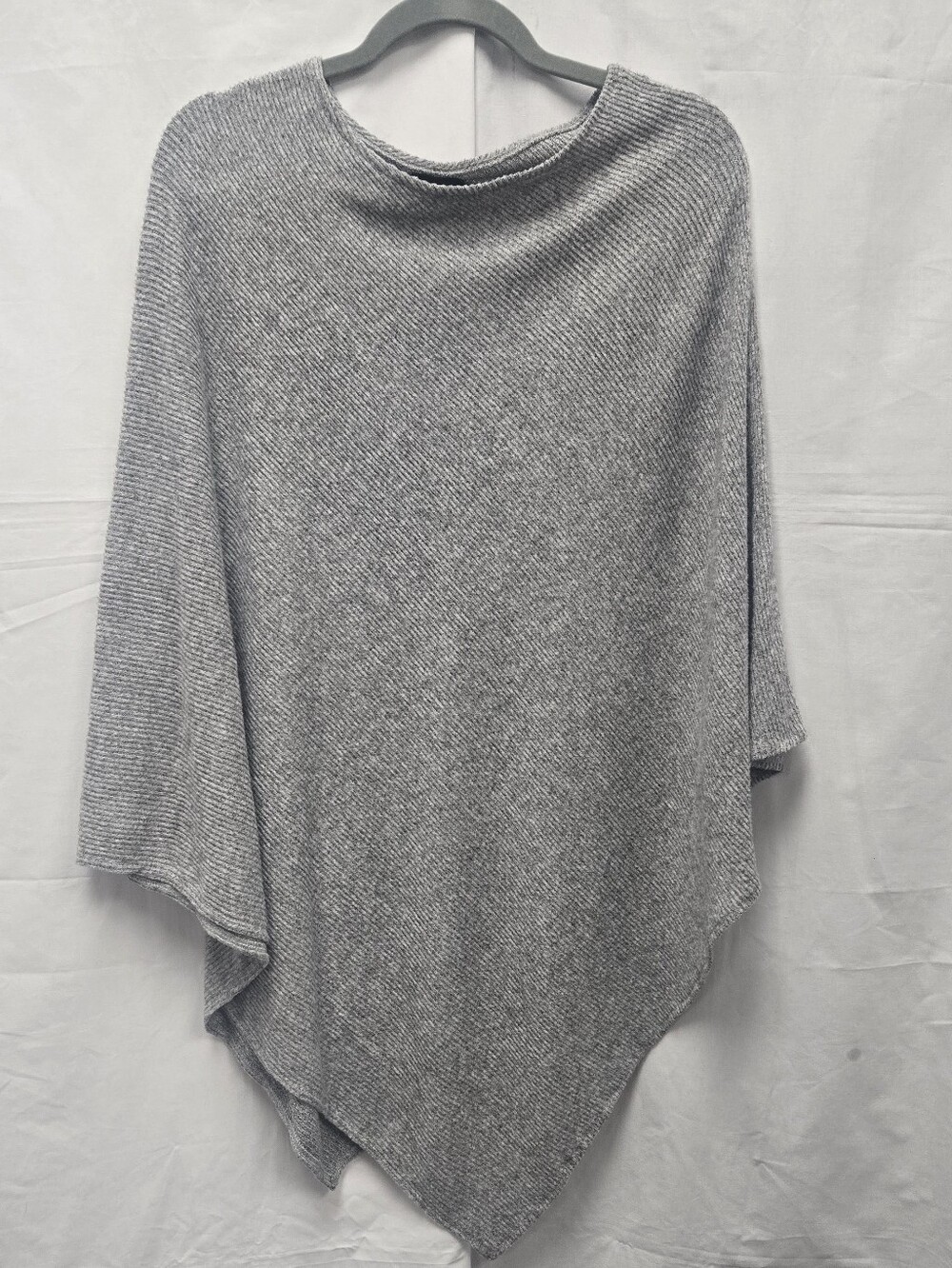 Coco + Carmen Heather Gray Knit Poncho